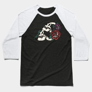 Skull and Rose Baseball T-Shirt